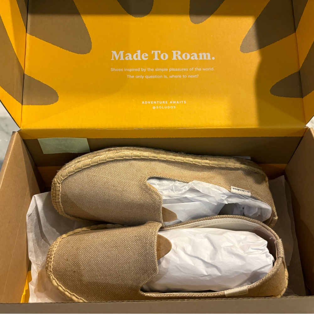 Soludos Espadrilles - The Seville Smoking Slipper Platform - 6 - safari